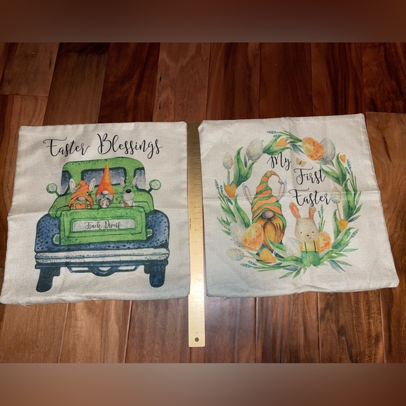 Other - 2 Easter pillow covers New without tags